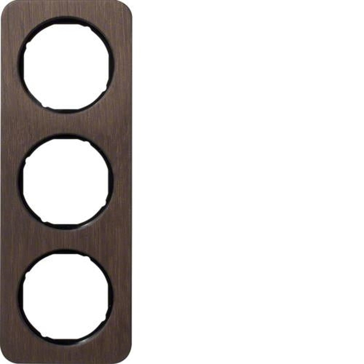 3-voudig afdekplaatje R.1 Hout / Zwart