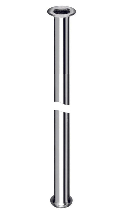 Schell koperen buis 3/8" vlotteraansluiting Lo 700 mm verchroomd