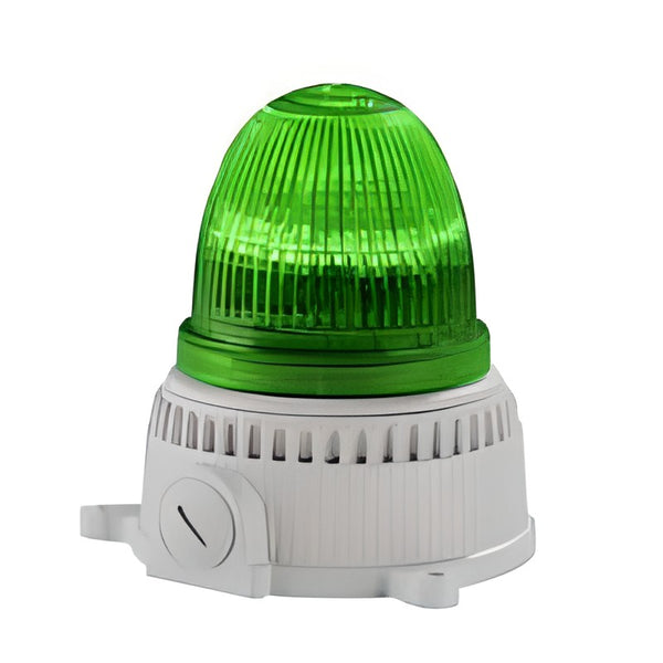 Avertisseur accoustique / lumineux avec techno Led Bleu SMD 90 / 240V 40mA Ø 114 x hauteur 115,5mm