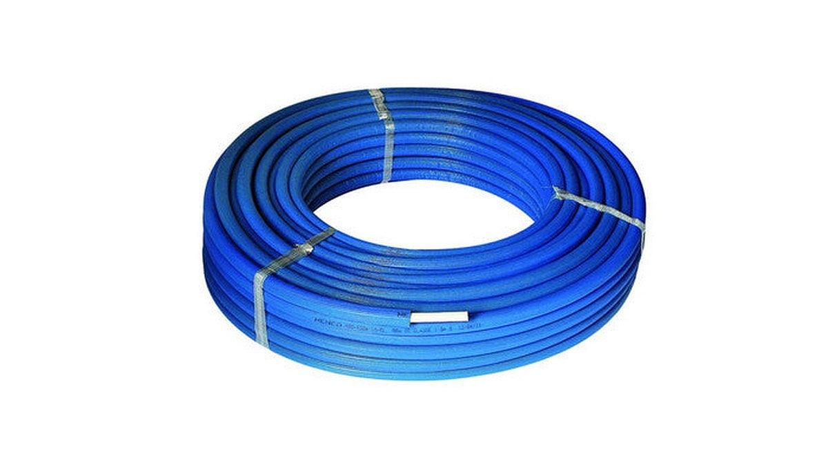 Geïsoleerde meerlagenbuis blauw Henco D16 - 50m