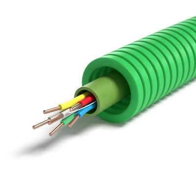 Pre-wired conduit Sgg 8 x 0.8 diameter 16mm full Lsoh in 100m roll CPR class: CCA s3d2a3