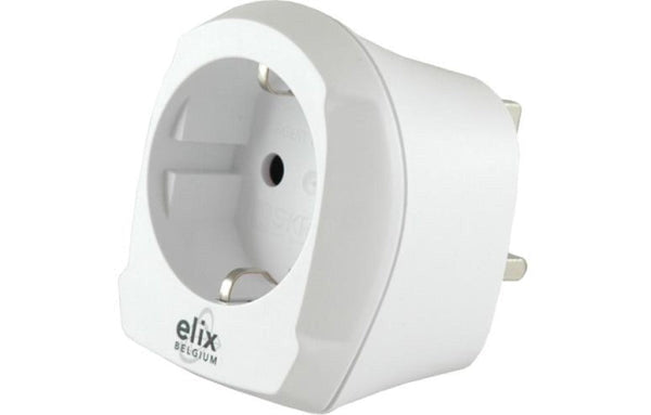 Adaptateur de voyage - prise européenne femelle / fiche anglaise mâle - 13A - 220 à 250V