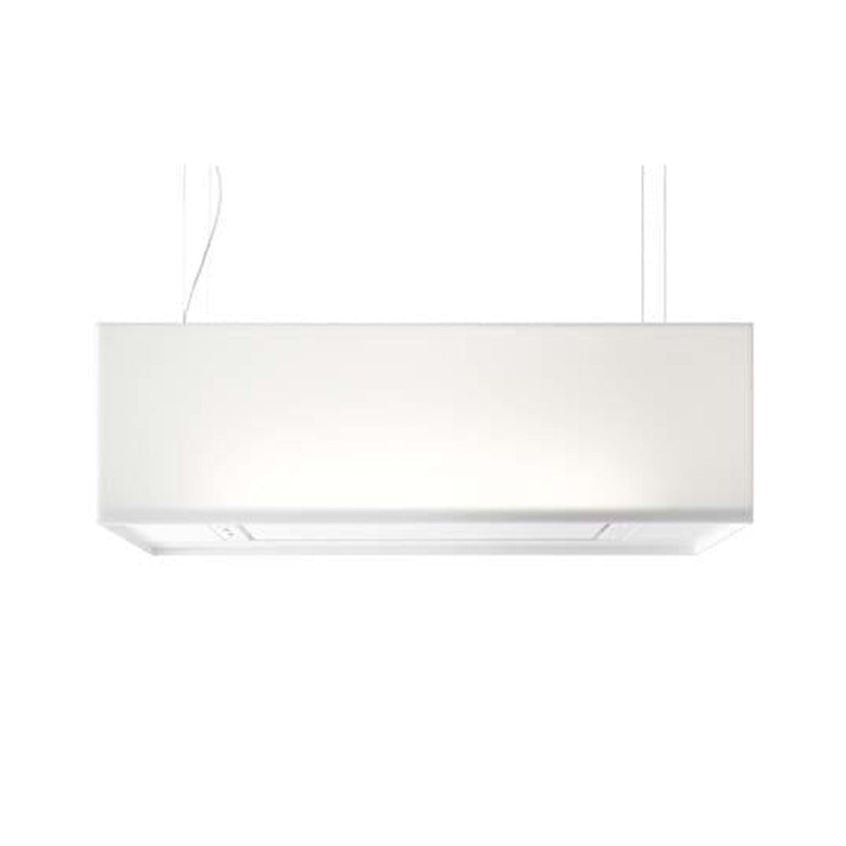 Zen decoratieve witte centrale afzuigkap 1200 mm