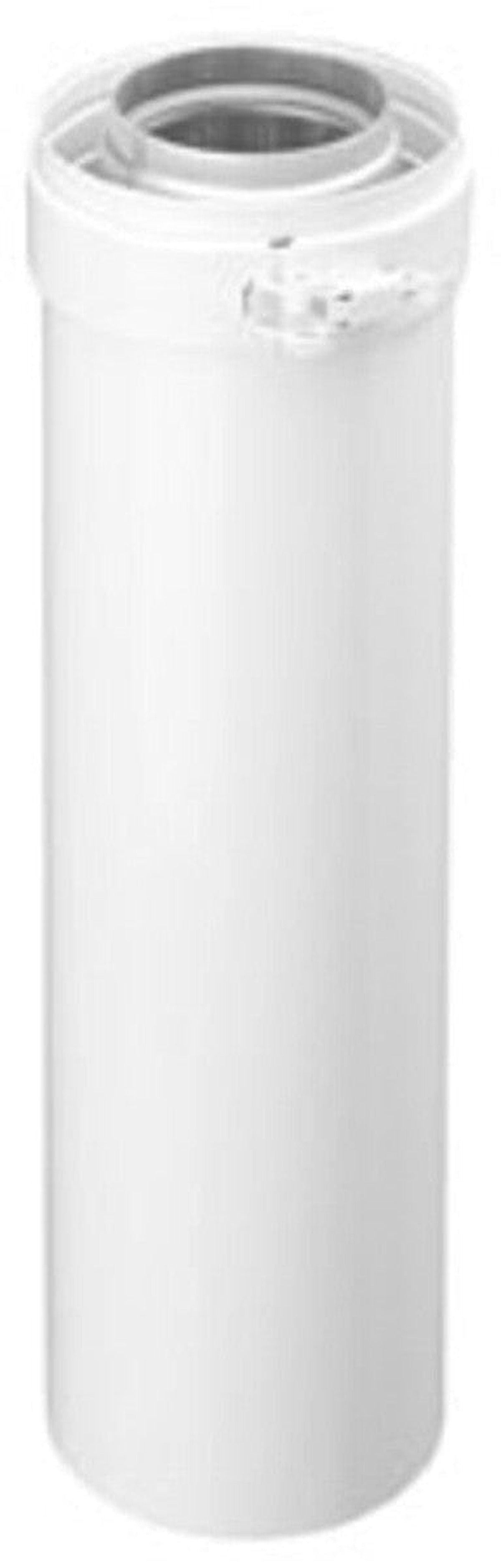 Muelink & Grol tuyau concentrique collier serrage D80/125 L1000mm blanc alu