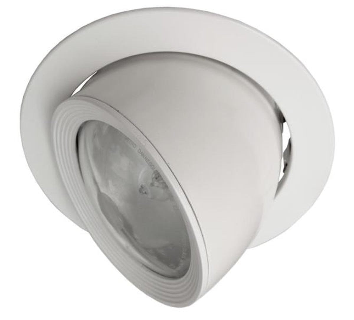 Downlighter Blanc IP20 verre transparent 1 x 70W g12