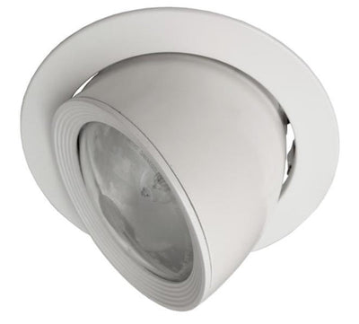 Downlighter Blanc IP20 verre transparent 1 x 70W g12