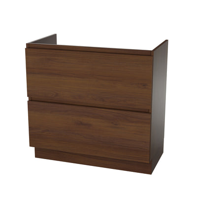 Van Marcke Ventus Tre sous-meuble L900xH880xP495mm 2tiroirs walnut afterglow