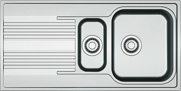 Évier Encastre Smart Franke 1,5BAC+EGOUTTOIR 100x50 Inclus Set évacuation avec siphon