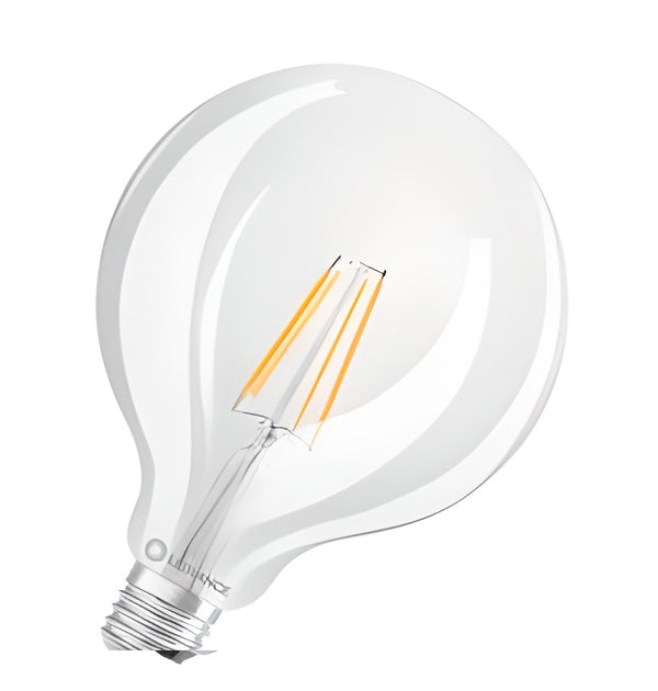 Lampe Led G95 100 dimmable forme sphérique classique IRC90 avec une composante bleue fortement rédui