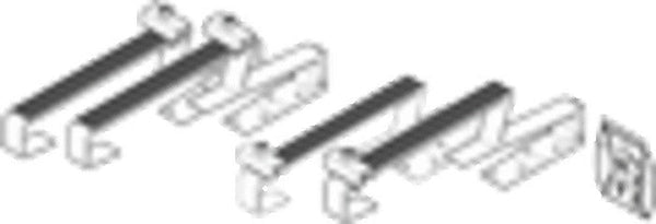 Bulex Helio Set extension de pattes de fixation pour tuiles standard 2 panneaux