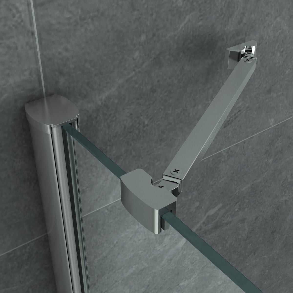 Shower cabin U 90x90x195 cm - 2 pivoting doors
