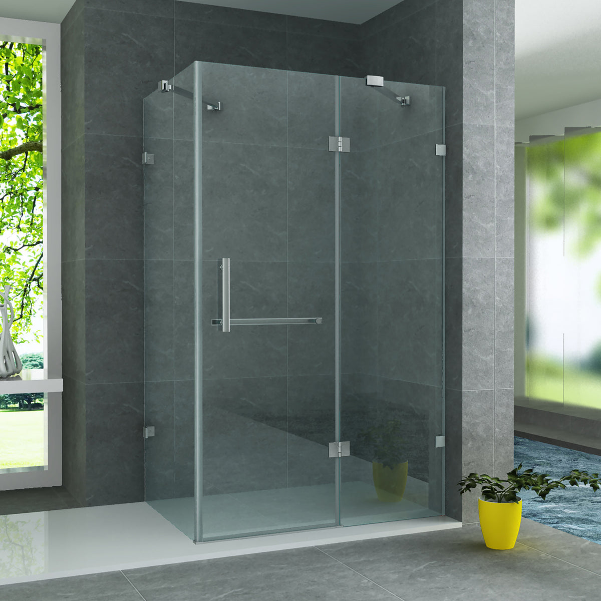 Douchecabine Aloni 8 mm antikalk, omkeerbaar