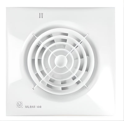 Badkamer afzuigventilator (95 m³/u) + stille hygrometer