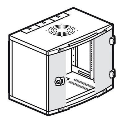 19" 6U 600x400mm fixed-depth VDI cabinet