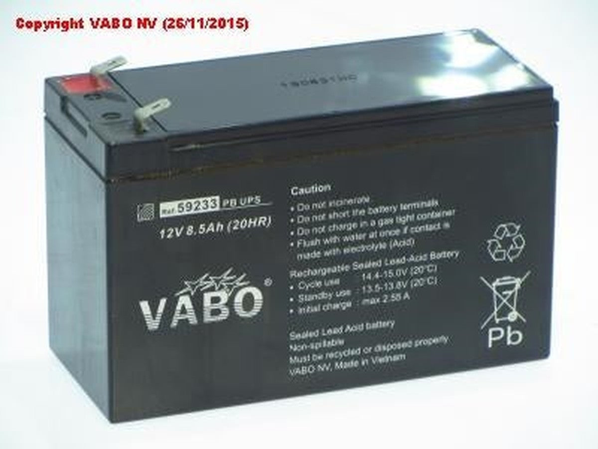 vabo PB UPS 12V 8.5Ah 151 x 64 x 93.5mm 2450g faston 6.3mm