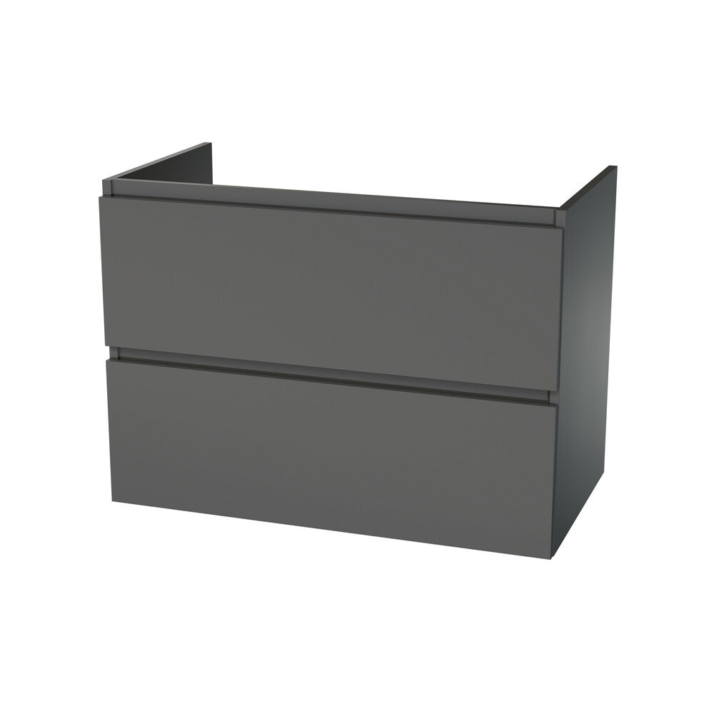 Van Marcke Ventus Due sous-meuble B1000xH640xD495mm 2tiroirs Onyx