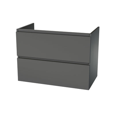 Van Marcke Ventus Due sous-meuble B1000xH640xD495mm 2tiroirs Onyx