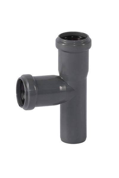 Ostendorf Kunststoffe HT-Safe EA 87° reduced T-piece polypropylene D 50/40 mm grey