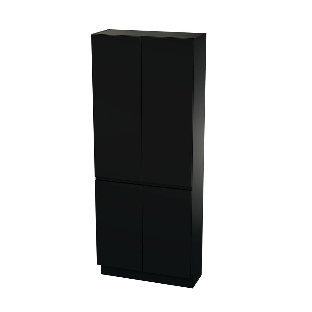 Van Marcke Ventus Tre armoire L800xH2000xP340mm 4portes black matt