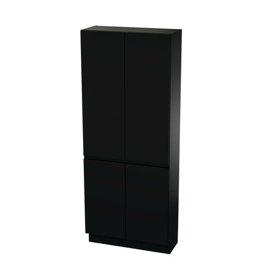 Van Marcke Ventus Tre armoire L800xH2000xP340mm 4portes black matt