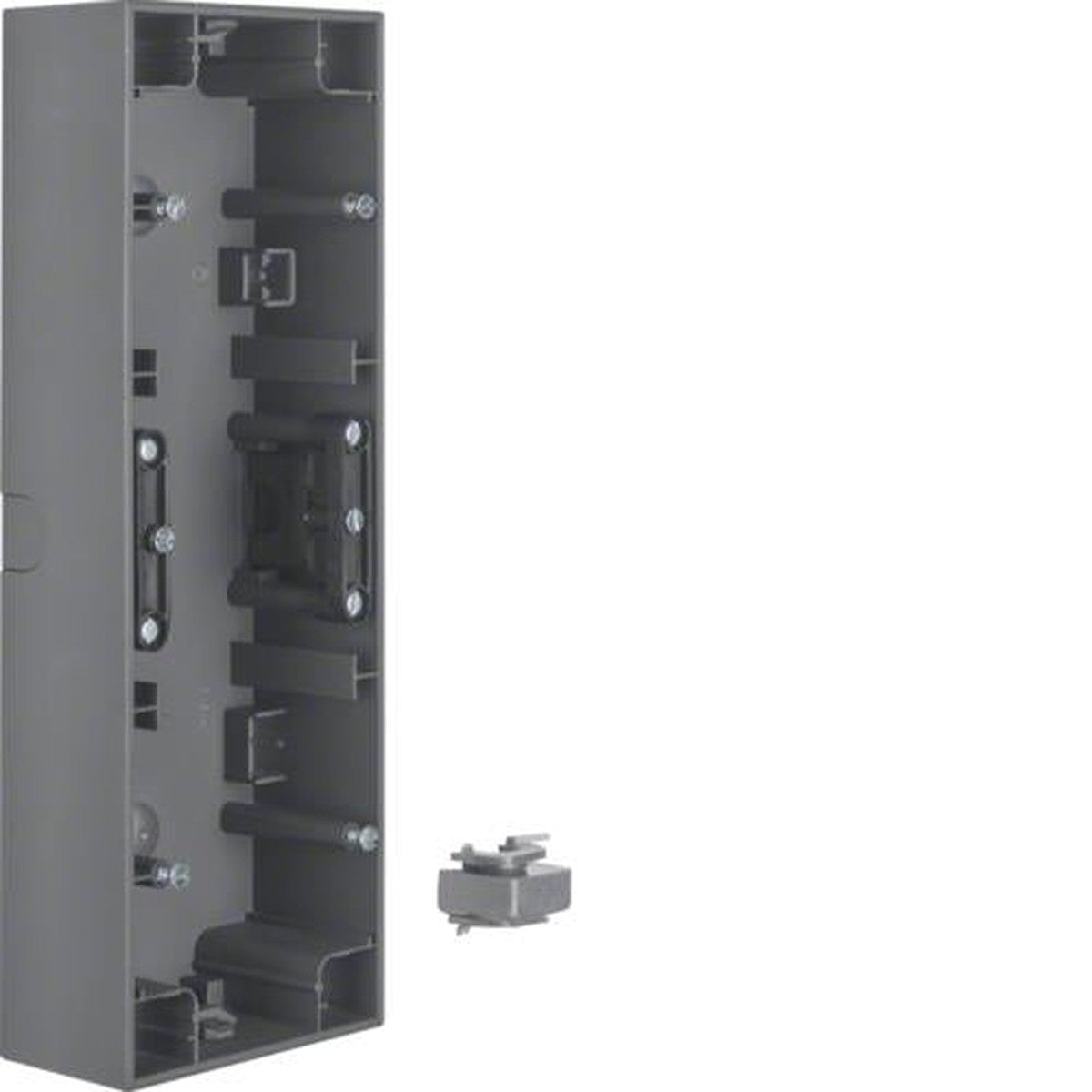 Berker K.1 Antraciet 3-voudige opbouwdoos voor horizontale montage, matte afwerking