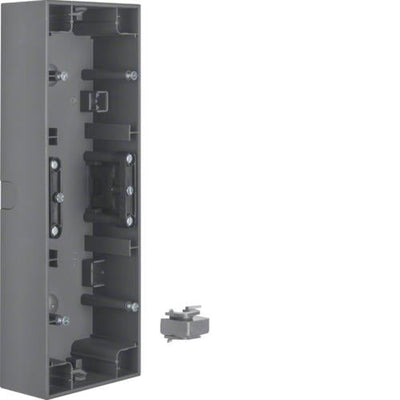 Berker K.1 Antraciet 3-voudige opbouwdoos voor horizontale montage, matte afwerking