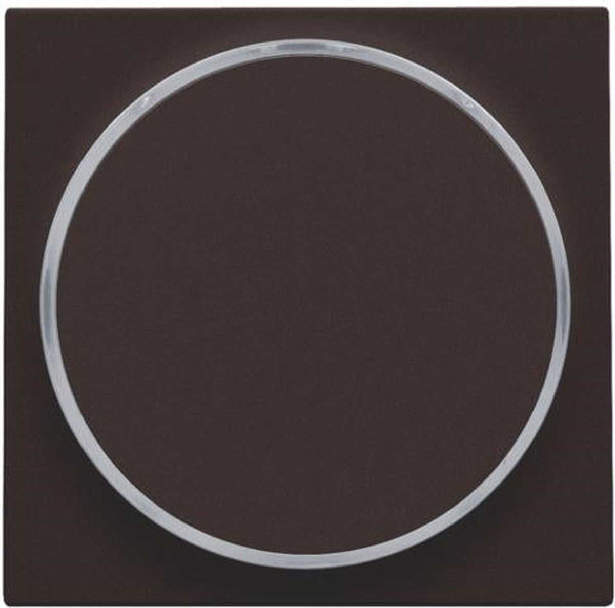 Set de finition avec anneau transparent sans symbole pour bouton - poussoir 6A avec Led couleur Dark