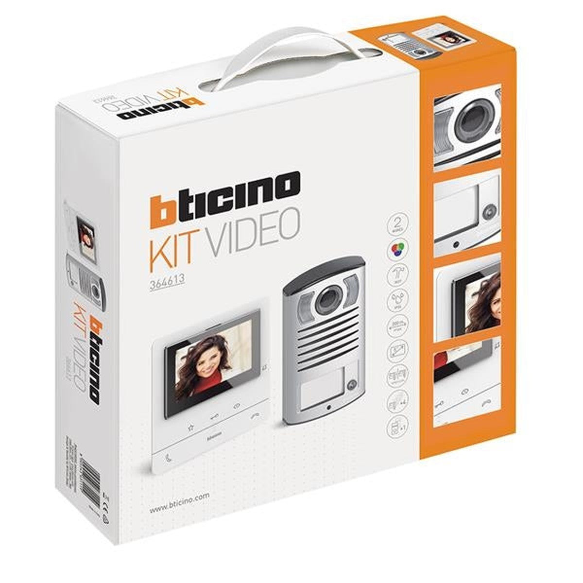 Linea 2000 surface-mounted video kit with 1 push button + 1 x Class100V16B