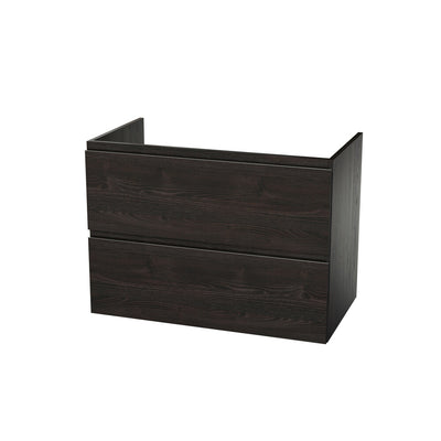 Van Marcke Fortitudo Due sous-meuble B800xH640xD495mm 2tiroirs Thermo Oak Black