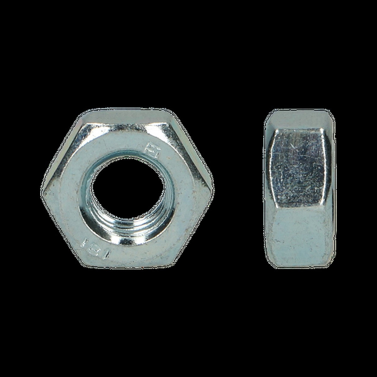 Zeskantmoer Kl8 DIN 934 M10 Zn/bl/7st