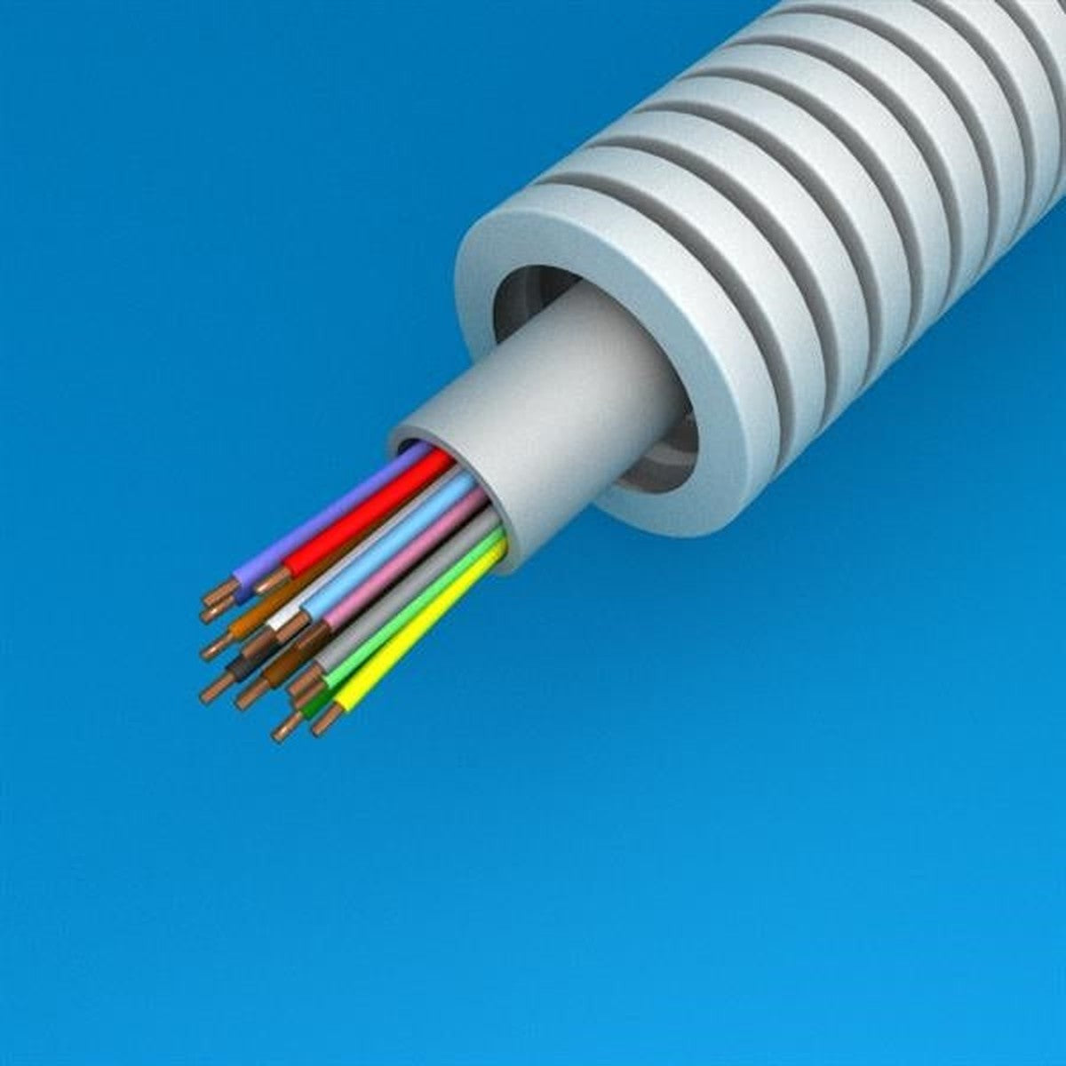 Tube précâblé Svv 14 x 0.8 diamètre 16mm en rouleau de 100m