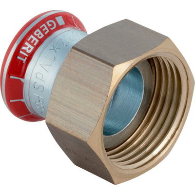 Geberit Mapress acier carbone raccord de transition avec écrou laiton 28-6/4"F