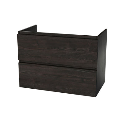 Van Marcke Ventus Due sous-meuble B800xH640xD495mm 2tiroirs Thermo Oak Black