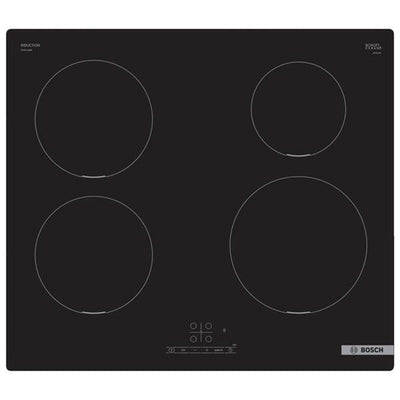 60cm Series 4 Induction Hob, PureInduction, 4 zones (2 x 18, 1 x 15, 1 x 21), TouchSelect