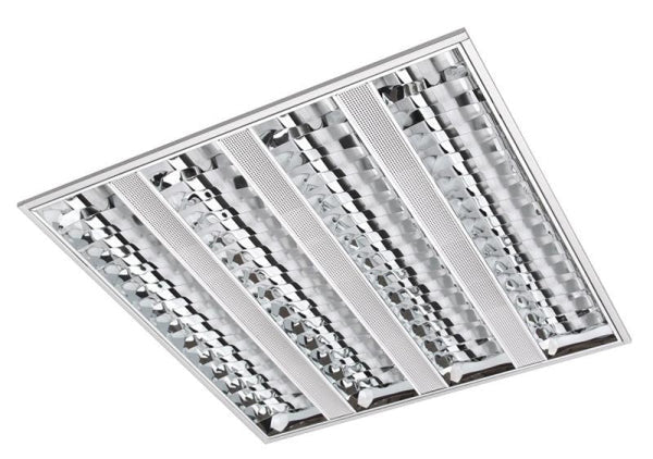 Armature encastrée T5 double parabolic louvre polaris 4 x 24