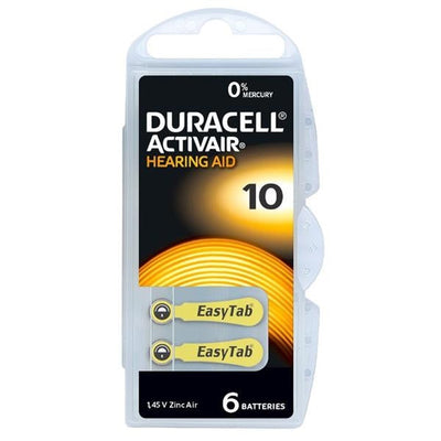 Zink-luchtbatterij voor hoortoestellen, 1,4 V 95 mAh, hoogte 3,6 mm, diameter 5,8 mm