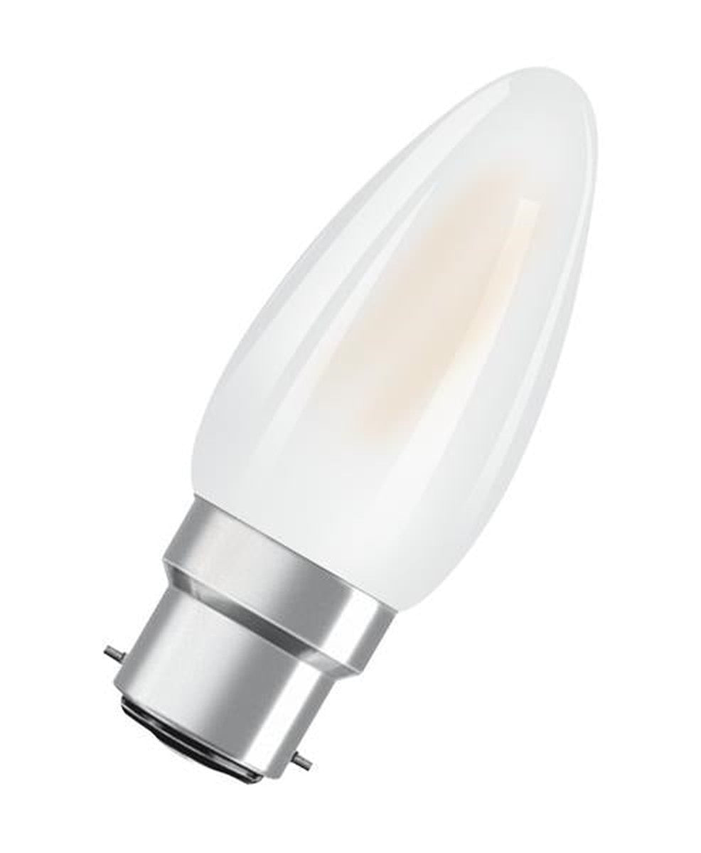 LED classic flame B40 4W / 2700K B22d retrofit lamp