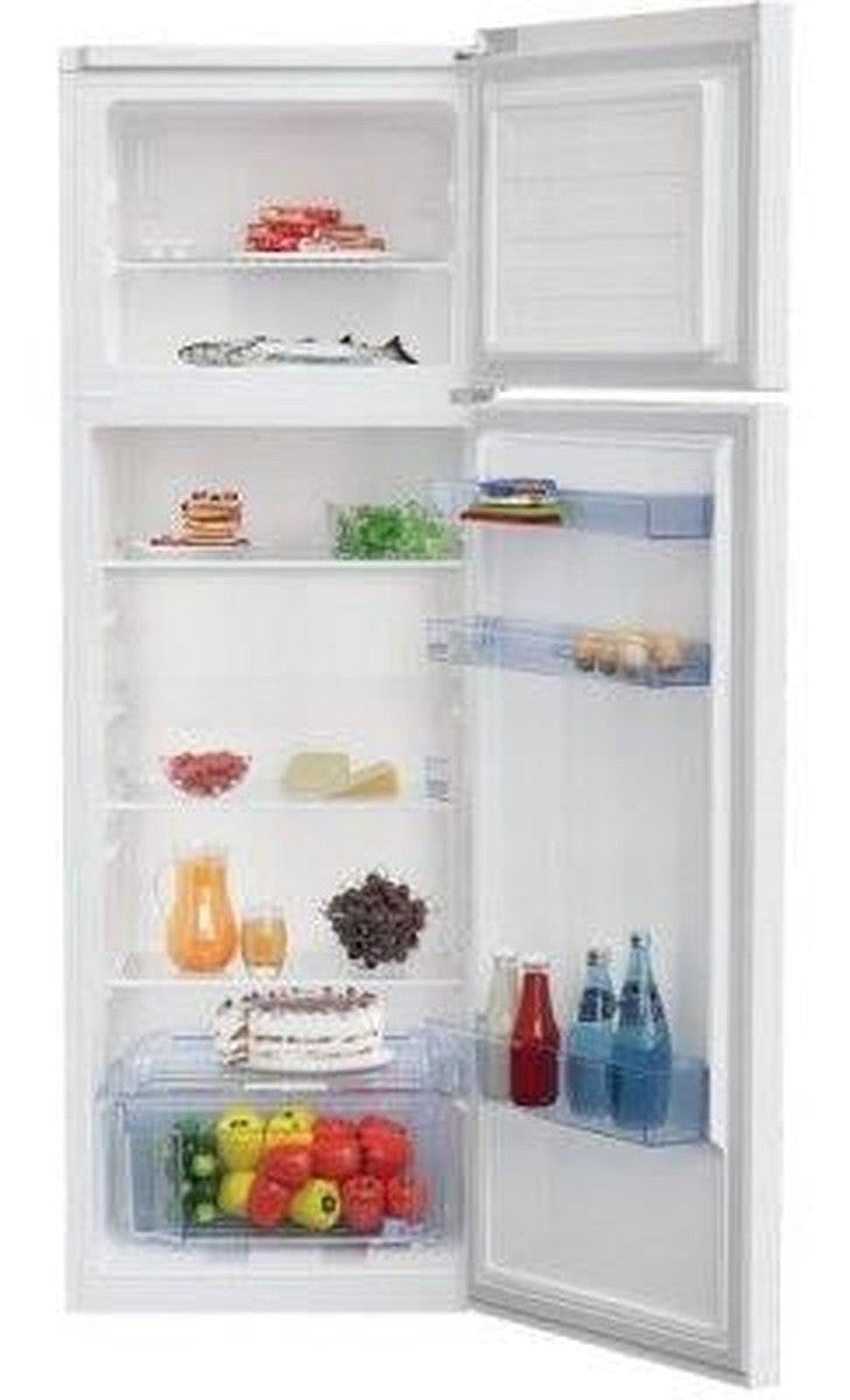 Vrijstaande koelkast met 2 deuren, 237/69 liter, MinFrost, wit **** 175 x 59,5 x 59,2 cm