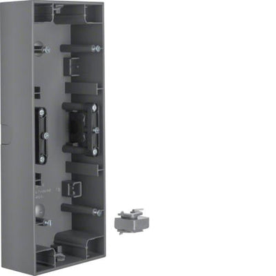 Berker K.1 Antraciet 3-voudige opbouwdoos voor verticale montage, matte afwerking