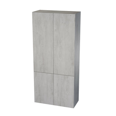 Van Marcke Novo Due armoire L800xH1720xP360mm 4portes Grey Concrete