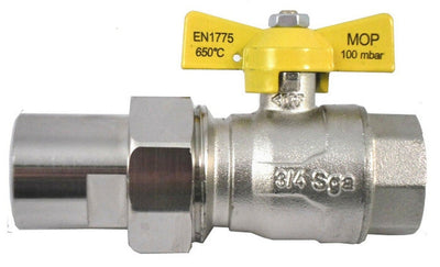 Van Marcke robinet d'arrêt gaz type FF ARGB 1/2" laiton