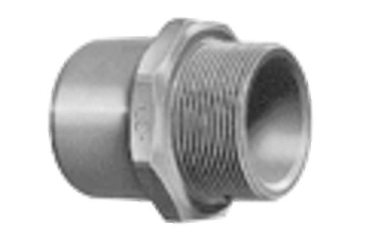 Raccord d'adaptation PVC pression D50 M 6/4 M