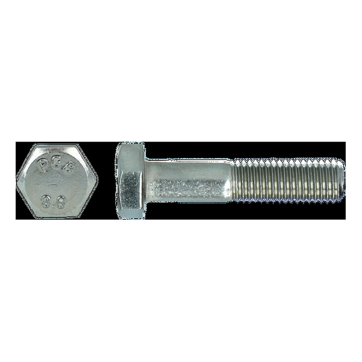 Mek. bout DIN 931/934 M 8x80 Zn/bl/8st