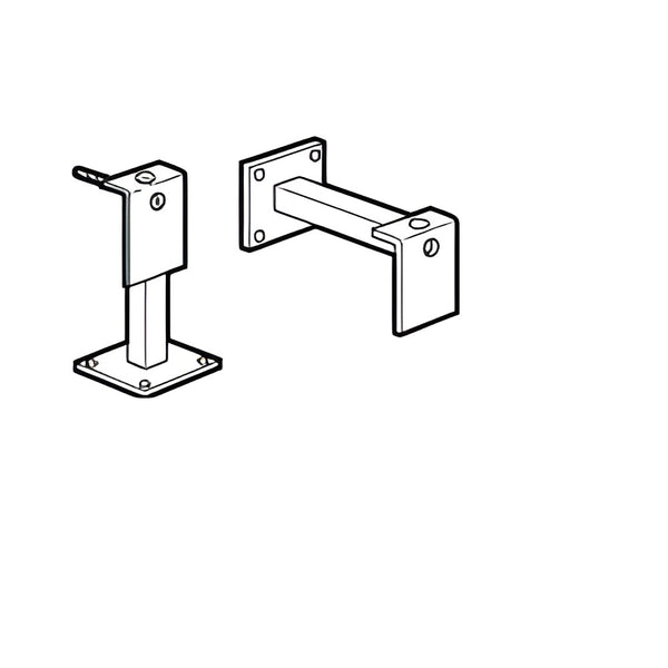 Support metal fixation sol / murale pour dispositif électromagn.