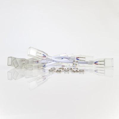 Neonlichtsnoer met pinnen en voeding, set van 5 stuks