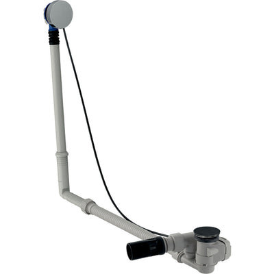 Geberit garniture baignoire rotatif D52 L79cm contre-courant chromé brillant