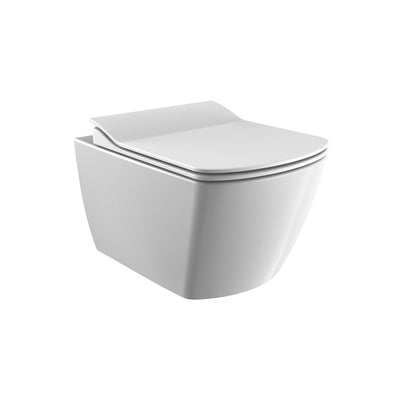 CREAVIT ELEGANT WC SUSPENDU - SANS BRIDE - SANS ROBINET BIDET - SANS ABATTANT WC - BLANC BRILLANT