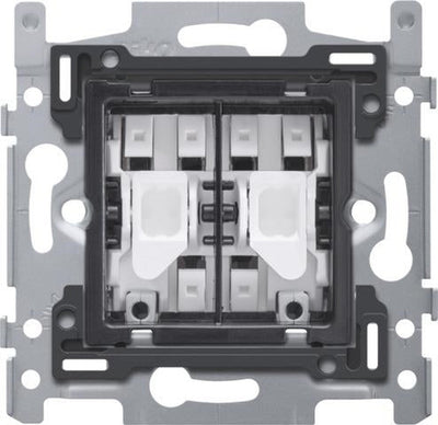 Schakelaarbasis voor rolluiken, elektrische scheiding, 10 AX / 250 Vac, snelkoppeling, bevestiging