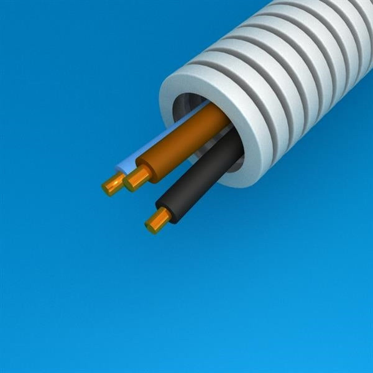 Tube précâblé Vob 3G4 diamètre 20mm en rouleau de 100m