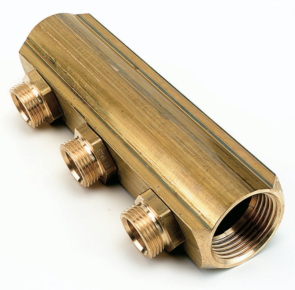Comap collecteur prémonté nipples 9810JT 4/4"FF M22 entraxe 50mm 5circuits